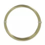Fil Laiton pour bijoux fil rond 0,4 mm brut traité anti-ternissement x 20m