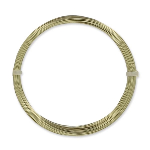 Fil Laiton pour bijoux fil rond 0,4 mm brut traité anti-ternissement x 20m