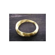 Fil Laiton pour bijoux fil rond 0,4 mm brut traité anti-ternissement x 20m