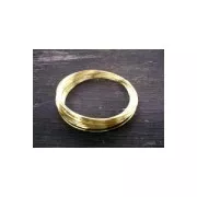 Fil Laiton pour bijoux fil rond 0,4 mm brut traité anti-ternissement x 20m
