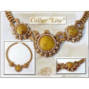 Cabochon rond en verre par Puca® 18 mm Red Corail Luster Bronze x 1