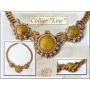 Cabochon rond en verre par Puca® 18 mm Red Corail Luster Bronze x 1