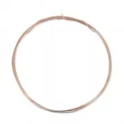 Fil semi-dur 0.64 mm en Rose Gold Filled (or laminé)  x 1 m