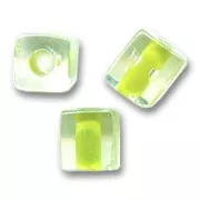 Cubes Miyuki 3 mm SB3-245 - Crystal Lime Lined x10g