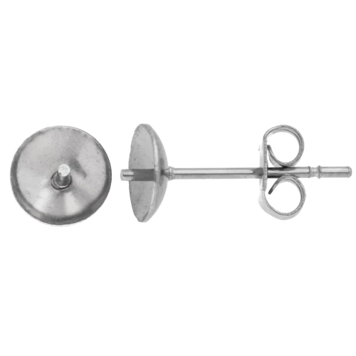Clous d'oreilles pour semi-percée 6 mm - Acier inoxydable 304L x10