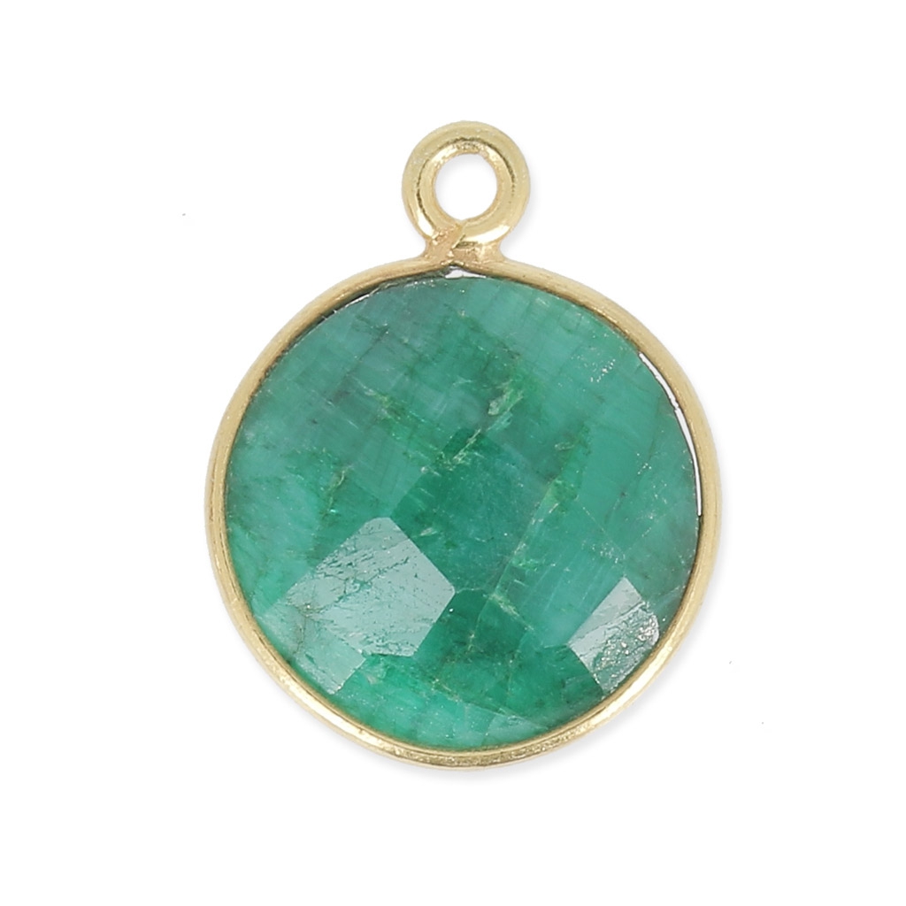 Pendentif Alexandrite Taillé émeraude En Argent 925 - Pierre Créée En Labo, Réglable