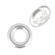 Embouts caps 8.4 mm pour perles en pâte polymère - argent 925 x2