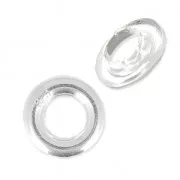 Embouts caps 8.4 mm pour perles en pâte polymère - argent 925 x2