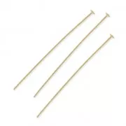 Clous tête plate 70x0.8 mm souple doré à l'or finx10