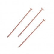 Clous tête plate 30x0.8 mm souple doré rose x10|raw }}