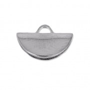 Embout pince demi-lune 10.5 x 6.5 mm argenté vieilli x1|raw }}