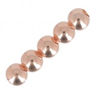 Perles rondes 2 mm - Fabrication Européenne - Doré rose x20