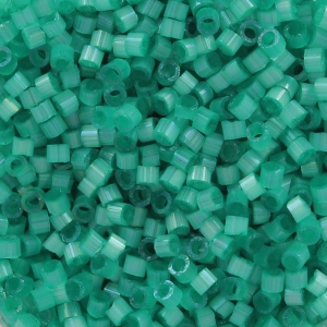 Miyuki Delica 11/0 DB1813 - Dyed Aqua Green Silk Satin x8g