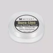 Miyuki Dura-Line fil nylon tressé 0.15 mm Crystal  x20 m