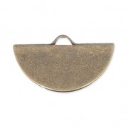 Embout pince demi-lune 19.5x11.5 mm bronze x1|raw }}