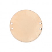 Intercalaire rond 4 trous 20 mm doré rose x1|raw }}