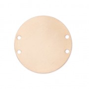 Intercalaire rond 4 trous 25 mm doré rose x1|raw }}