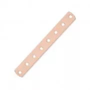 Intercalaire 8 rangs 36 x 4.5 mm doré rose x1