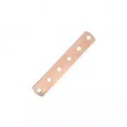 Intercalaire 6 rangs 26 x 4.6 mm doré rose x1