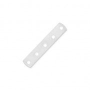 Intercalaire 5 rangs 22 x 4.4 mm Placage argent fin x1