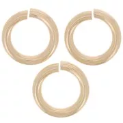 Anneaux ouverts 6x1 mm en Gold filled (or laminé)  x10
