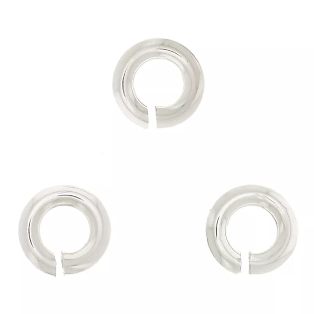 Fermoir Mousqueton En Argent Sterling 925 - 11 Mm, Anneaux Ouverts Pour Création De Bijoux (Colliers, Bracelets)
