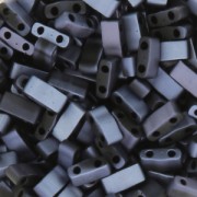 Miyuki Half Tila Beads 5x2.3x1.9 mm HTL-55116 - Black Lagoon Full Mat x10g|raw }}