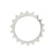 Pendentif Intercalaire soleil 18mm en Argent 925 x1