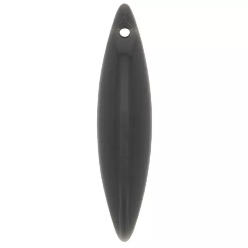 Navettes en métal et résine époxy 25x5.5 mm Gris Anthracite x 10