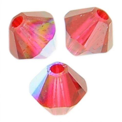 Toupies en cristal PureCrystal 5328 4 mm Light Siam Shimmer x50