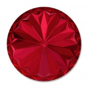 Cabochon PureCrystal 1122 Rivoli 12 mm Scarlet x1|raw }}