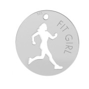 Broche En Argent 925 - Motif Ajouré - Diamètre 5 Cm - Occasion