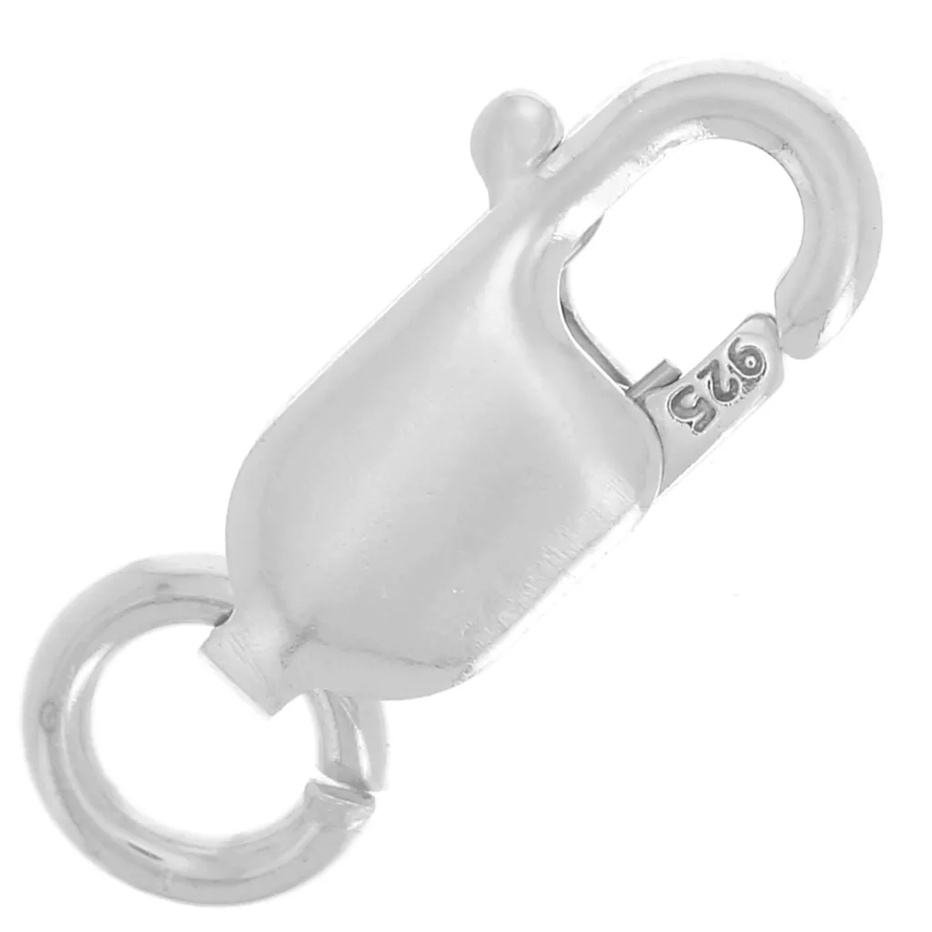 Fermoir Mousqueton En Argent 925 - Taille 8x5mm - Pour Création De Bijoux - Neuf