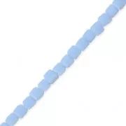 Cubes en verre 2.5 mm Bleu Opaque x40 cm