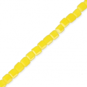 Cubes en verre 2.5 mm Jaune Moutarde Opaque x46 cm