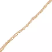 Cubes en verre 2.5 mm - Crystal Gold Bronze Luster x43cm