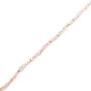 Cubes en verre 3 mm - Crystal Gold Bronze Luster x48cm
