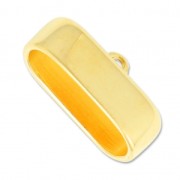 Embout en métal pour cordons 10 mm doré à l'or fin x1|raw }}