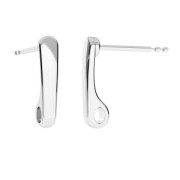 Clous d'oreilles goutte 13.5 mm en Argent 925 x 2