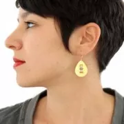 Intercalaire goutte en métal diamanté pour Miyuki Delica 30 mm doré x1