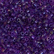 Miyuki Delica 11/0 DB1755 - Fuchsia Lined Aqua AB x8g