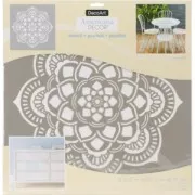 Pochoir décoratif Home deco XL 45.7 x 45.7 cm Mandalas Rosace