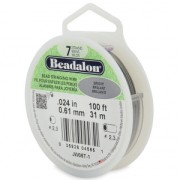 Fil Cablé 7 brins 0.61 mm - Beadalon - Acier Inoxydable x 31 m|raw }}