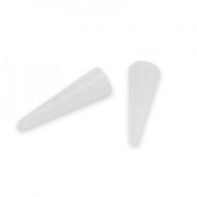 Embouts de rechange en nylon pour pince ronde - Blanc x2