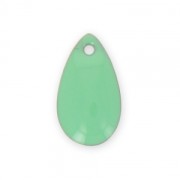 Sequins gouttes en métal et résine époxy 14x8 mm Mint x 8|raw }}