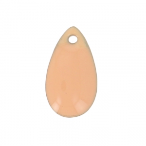 Sequins gouttes en métal et résine époxy 14x8 mm Light Rose x 8