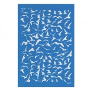 Silk Screen Moiko pour Pâte polymère 74x105 mm - Motif Oiseau 8.10|raw }}