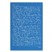Silk Screen Moiko pour Pâte polymère 74x105 mm - Motif Ecriture 8.25|raw }}