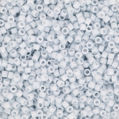 Miyuki Delica 11/0 DB0209-1 - Opaque Light Gray Luster paquet de 100g
