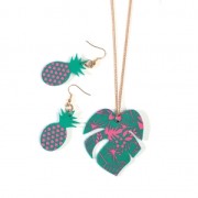 Silk Screen Graine Créative pour Pâte polymère 114x153mm - Motif Tropical